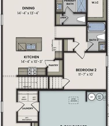 The Pinecrest First Floor Plan