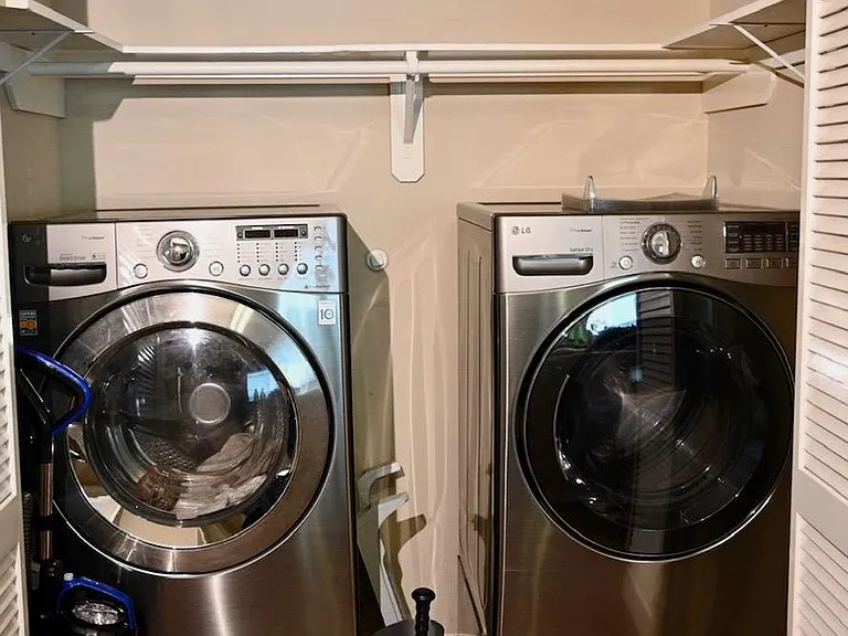 Washer & Dryer located on 2nd Floor Hallway