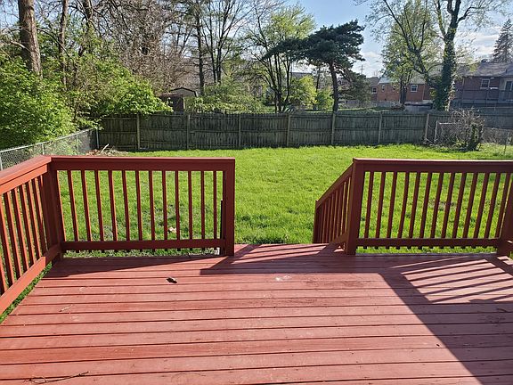 Backyard and deck