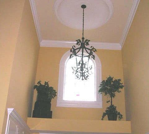 Detail of recessed dome in Foyer