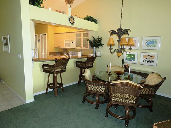 Main dining with kitchen bar