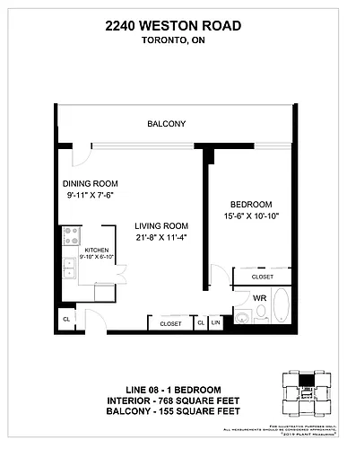 Floor plan 1 Bedroom