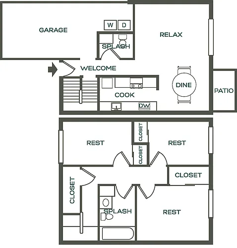 Floor plan The Magnolia
