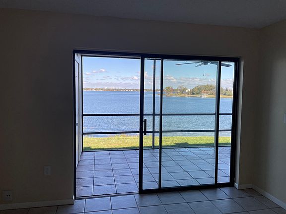 View from living facing screened patio.