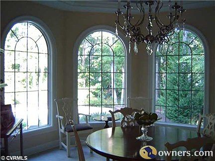 Enjoy water views from this cheery breakfast room