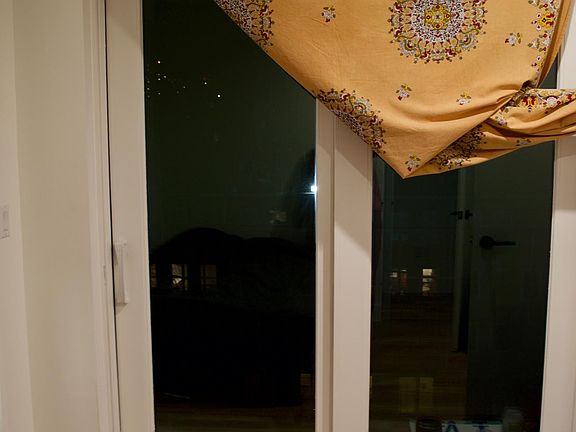 sliding door w/ balcony