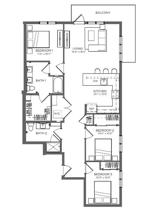 Floor plan C1 LUXE