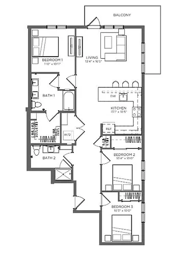 Floor plan C1 LUXE