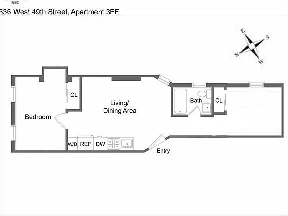 2nd image of 336 W 49th St #3FE1