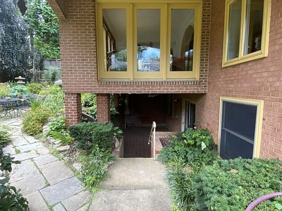 View of the enclosed porch from outside
