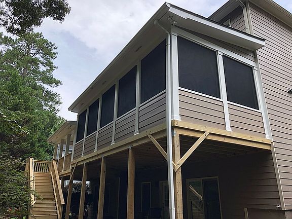 New screened porch addition