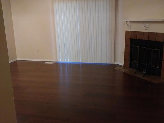 Living room with fireplace