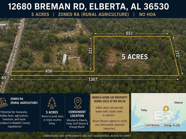 12680 Breman Rd, Elberta, AL 36530