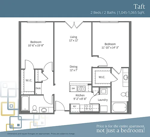 Floor plan Taft