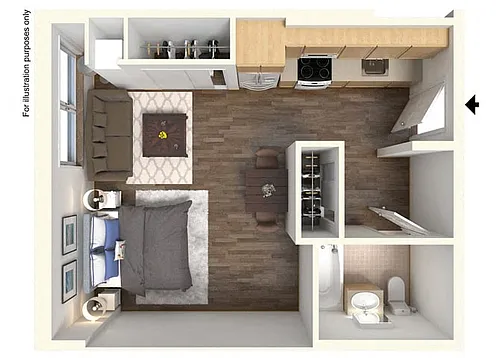 Floor plan Studio