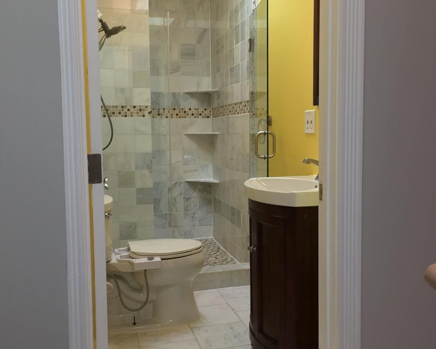 Hallway bathroom