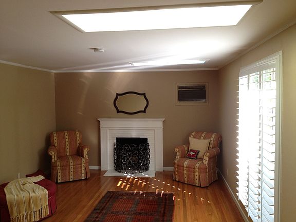 Living Room with Newer Skylights