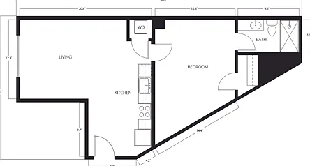 1 Bed | 1 Bath | 503-644 SQ FT 1 Bed | 1 Bath | 503-644 SQ FT