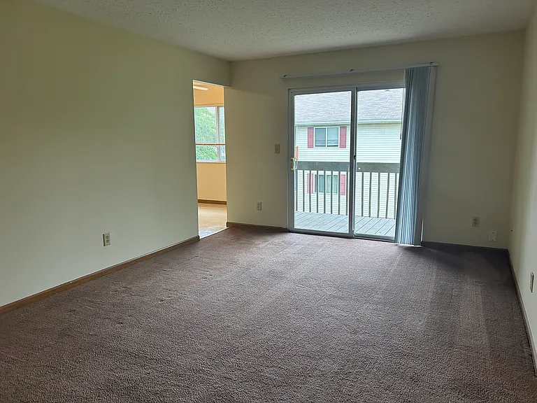 Living room with balcony view