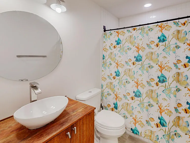 Full bathroom shared by two members