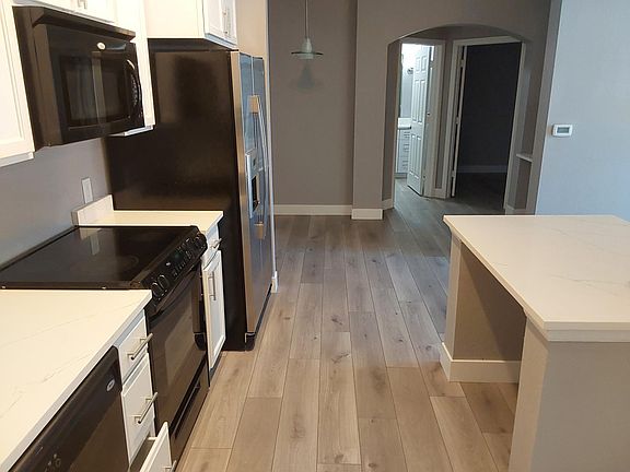 Looking towards bath/bedroom from kitchen.