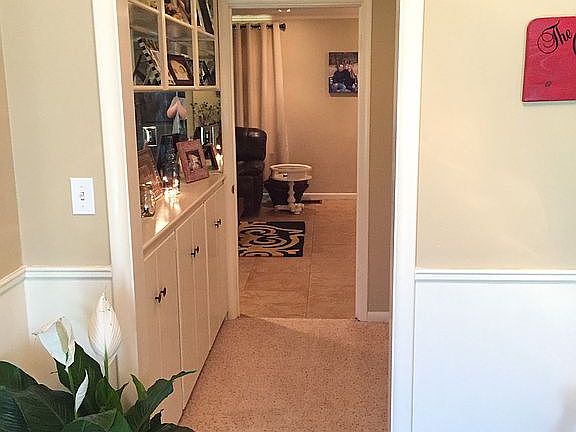 Entry way to living room.
