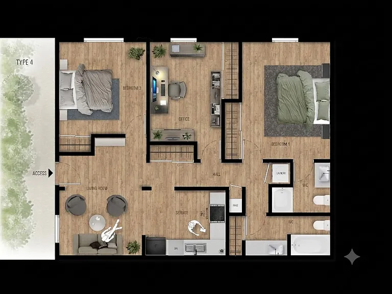 Chateau Apartments - Newly Renovated 1, 2 & 3-Bedrooms at 24th & Hillsboro Village — Photo 74