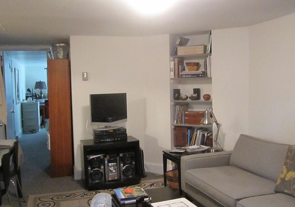 Back of living room toward bedroom as it was furnished