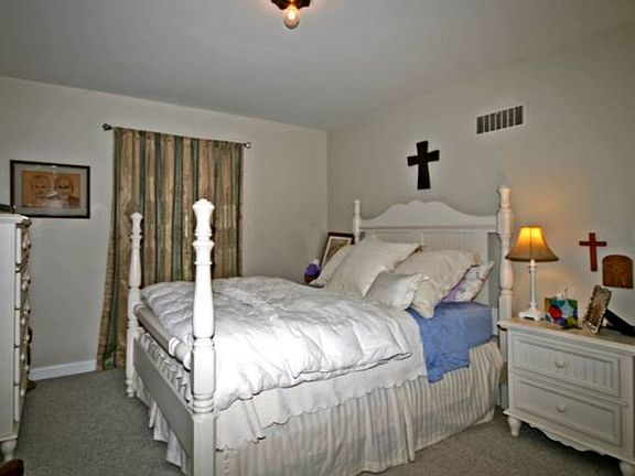 Generous sized master has new large windows and will accommodate most furniture.
