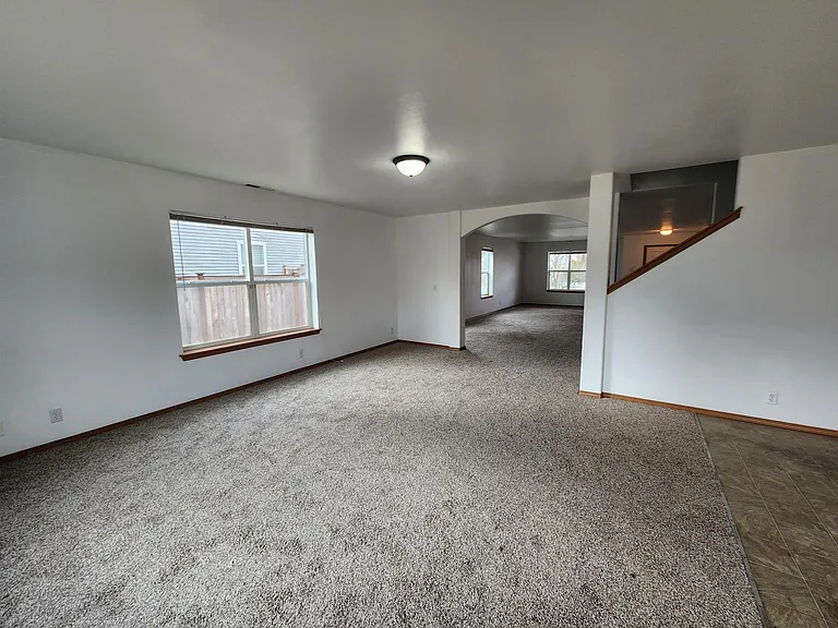 Spacious family room on main level