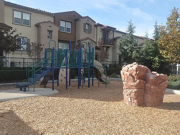 Kids play area right outside community