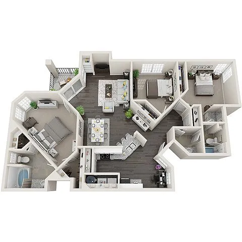 Floor plan Santa Monica Deluxe