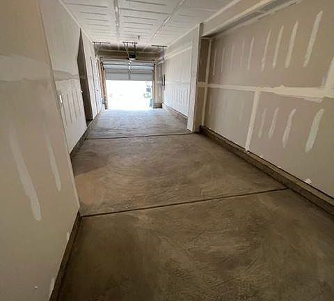 Two-car garage with extra storage!