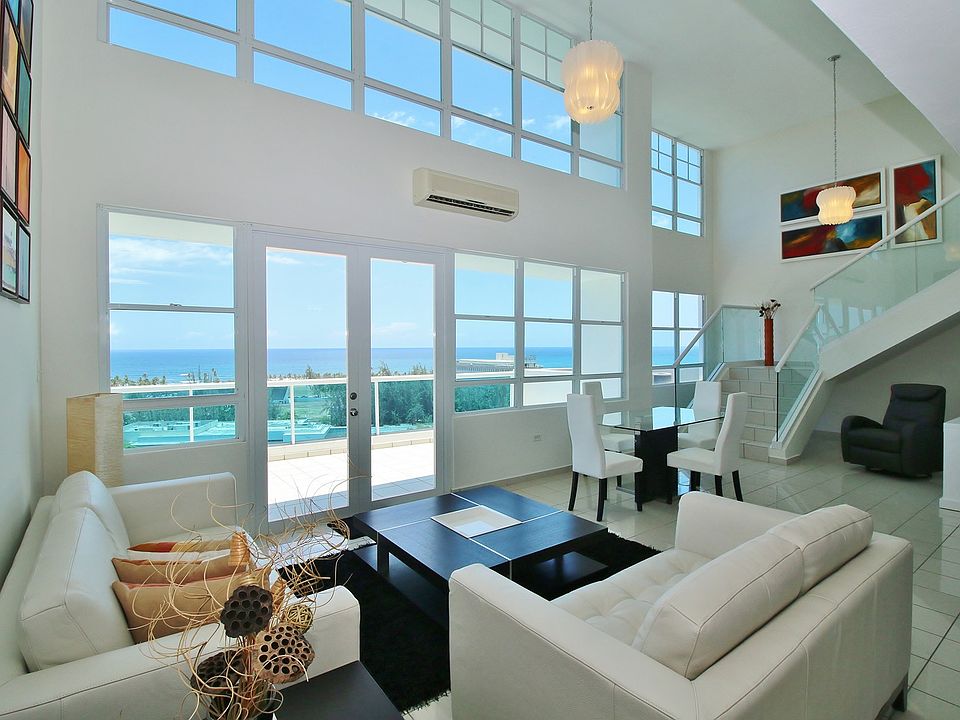 Double height living room 