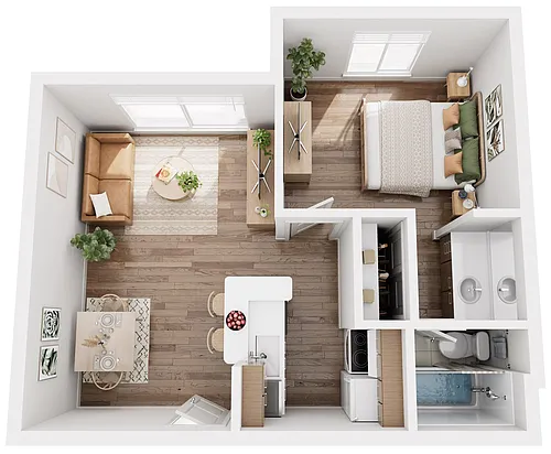 Floor plan The Brookhaven INCOME-RESTRICTED