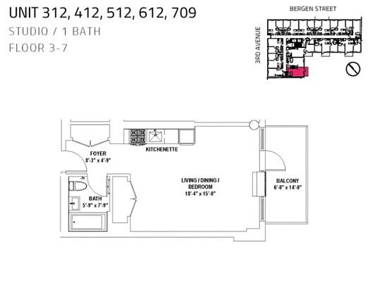 2nd image of 316 Bergen St #512