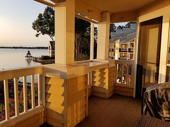 Large balcony overlooking Lake Norman