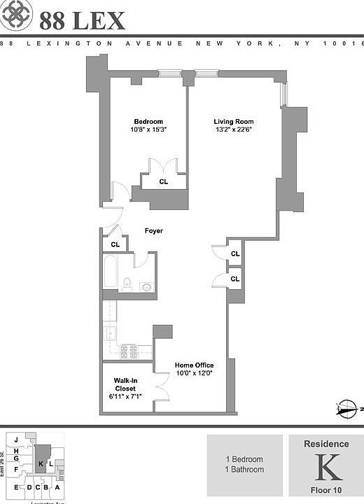 1st image of 88 Lexington Ave APT 10K