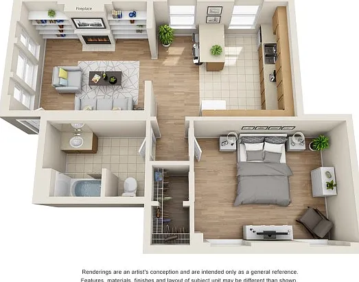 1 Bedroom | 1 Bathroom 1 Bedroom | 1 Bathroom