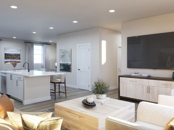 Plan D Living Room- Kitchen