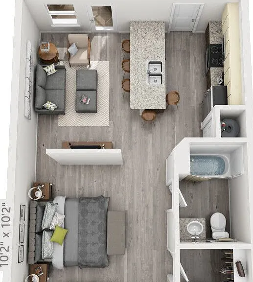 The Alto | Studio | 1 Bathroom