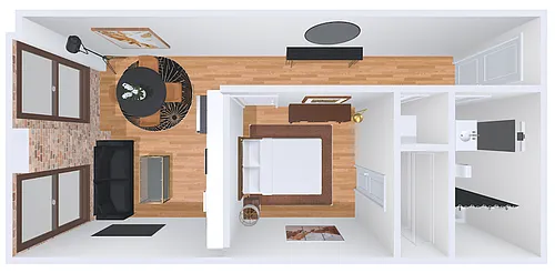 Floor plan 1bd/1b 4