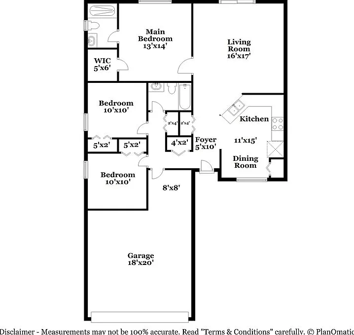 3 bed, 2.0 bath, 1243 sqft, $2,100 — Photo 2