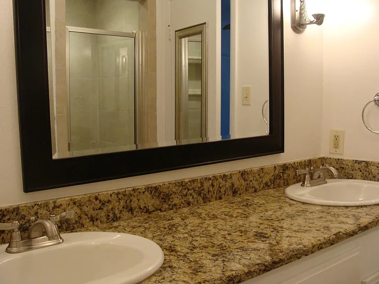 Jack & Jill Bathroom connects bedroom #3 & #2
Double Vanities