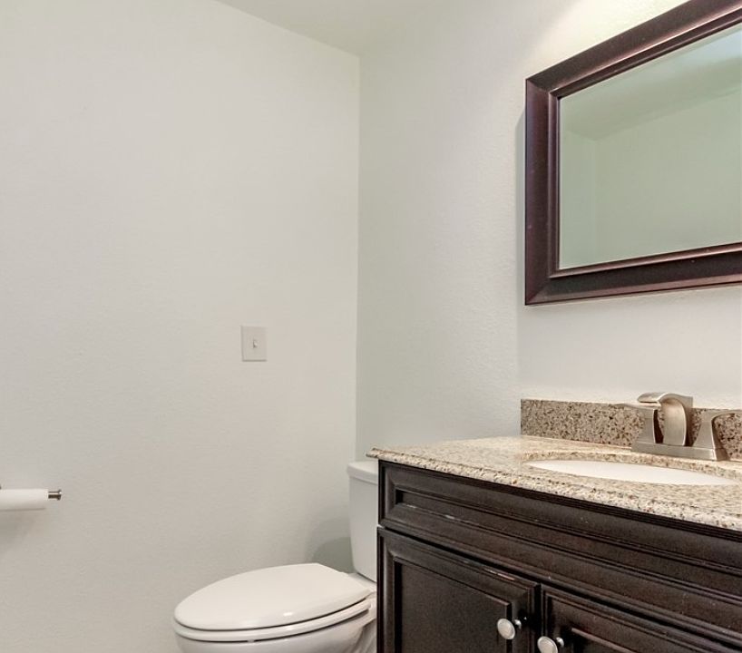 1/2 bathroom on the bottom floor