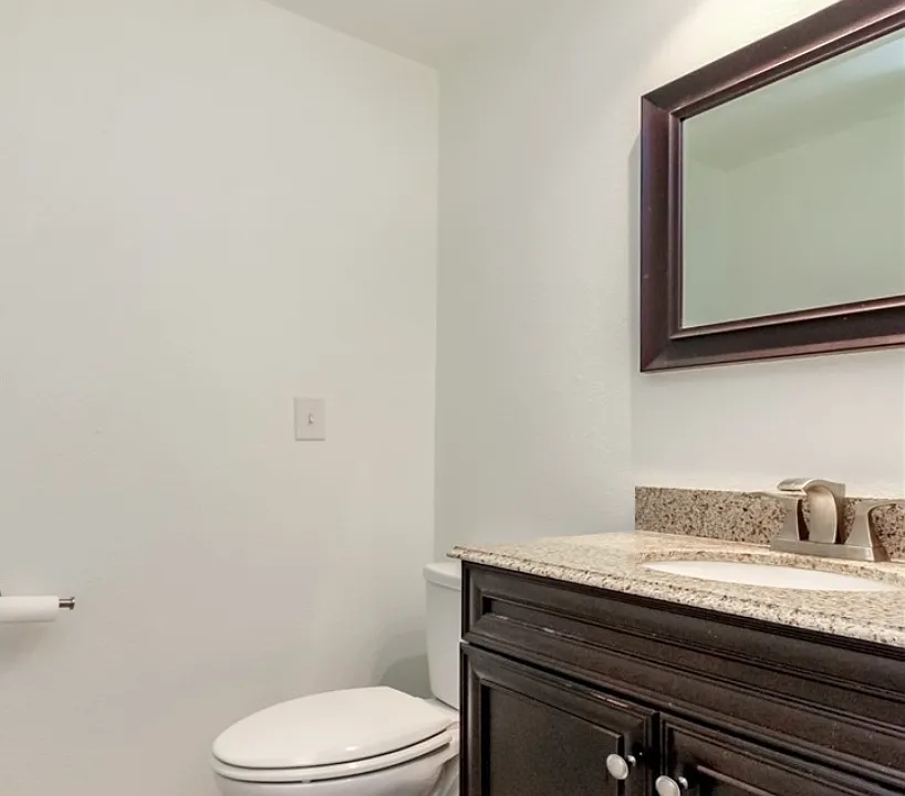 1/2 bathroom on the bottom floor