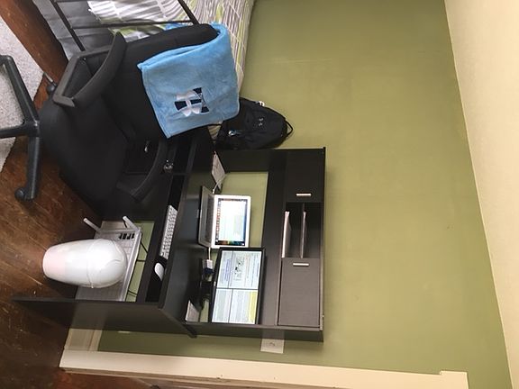 Bedroom #1 shown with room for desk.