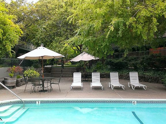 Sparkling heated swimming pool