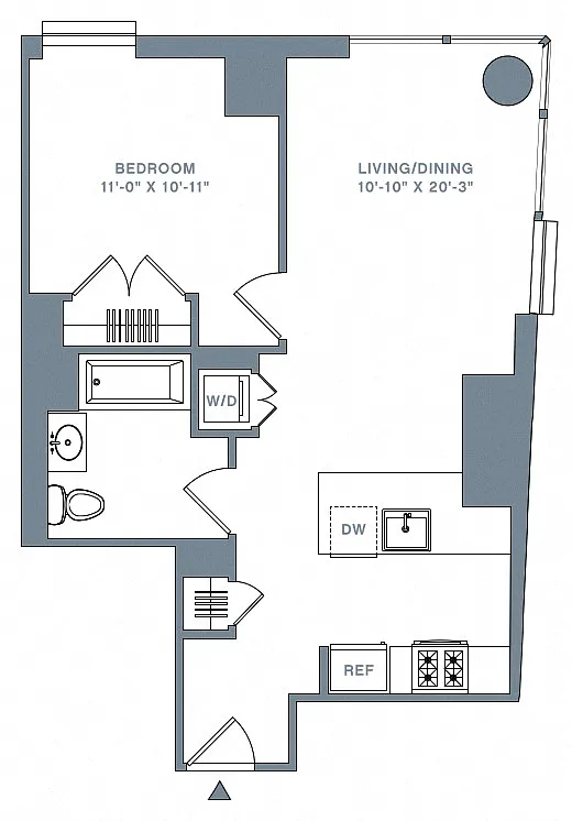 Floor plan 1 Bed_1 Bath-8-51 A