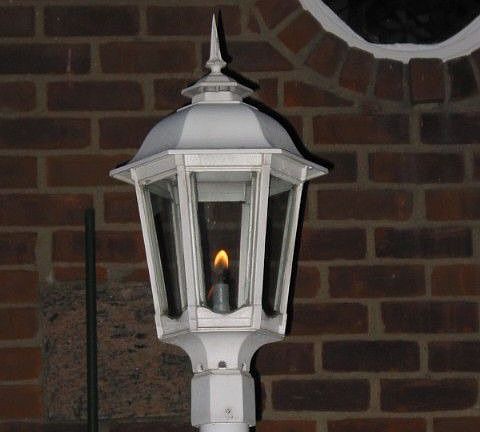 working gas lamp